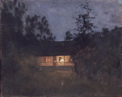 Landsted i skumringen, 1890-tallet av Isaak Ilyich Levitan
