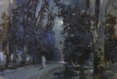 Skyggene. Måneskinnsnatt, 1880-tallet. av Isaak Ilyich Levitan