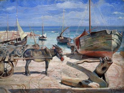 ""The Isle of Capri"" Maleri av Isaac Brodsky (Brodski) (1884-1939) 1929 Regional Art Museum, Berdyansk av Isaak Israilevich Brodsky