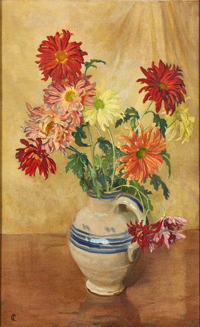 Krysantemum (olje på lerret) av Isabel Codrington
