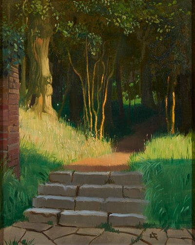 Last Rays (olje på lerret) av Isabel Codrington