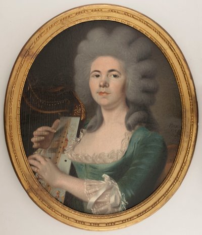Portrett antas å være Rosalie Dugazon (1755-1821), sanger (olje på lerret) av Isabelle Pinson