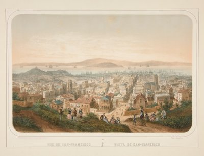 Fly fra San-Francisco; Utsikt over San-Francisco av Isidore Laurent Deroy
