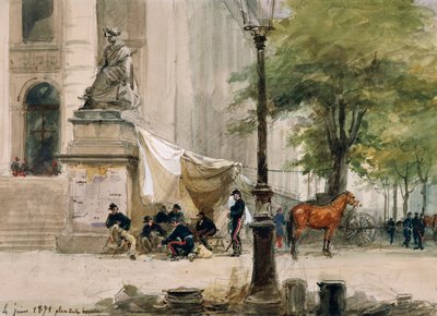Leir på Place de la Boure, 4. juni av Isidore Pils