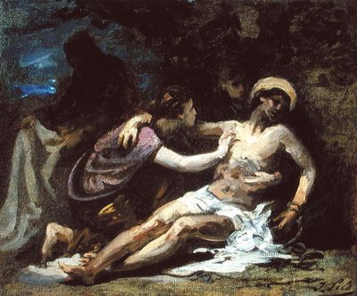 Lamentation (olje på lerret) av Isidore Pils
