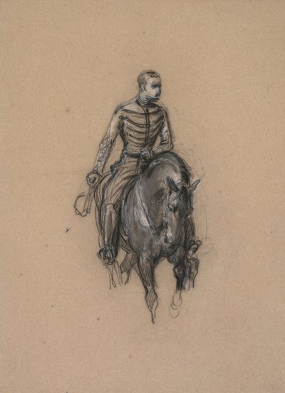 Soldat til hest, ca. 1860. av Isidore Pils