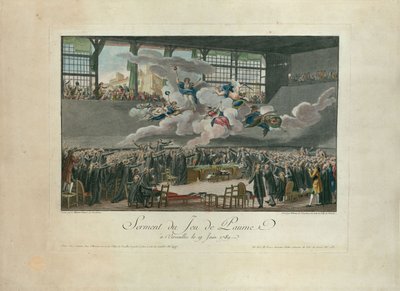 Tennisbaneeden 20. juni 1789. av Isidore Stanislas Helman