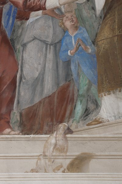 Barn, detalj fra presentasjonen av Jesus i tempelet, 1623-34 av Isidoro Bianchi