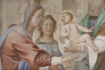 Detalj fra presentasjon av Jesus i tempelet av Isidoro Bianchi