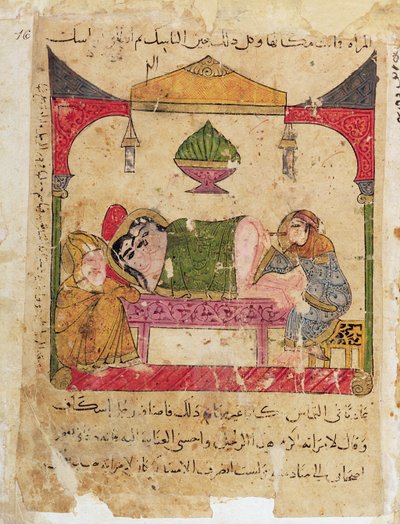 Ms Arabe 3467 A Medical Examination, fra The Book of Kalila og Dimna av Islamic School