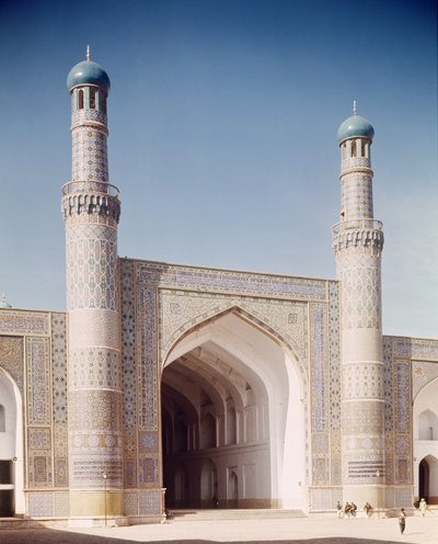Masjid-i Jami eller fredagsmoskeen, grunnlagt i 1200, gjenoppbygd i 1498 av Islamic School