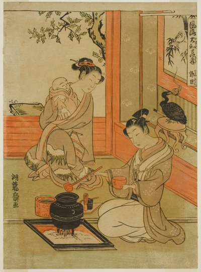 Kakkyo (kinesisk: Guo Ju), fra serien «Fasjonable japanske versjoner av de tjuefire eksemplene på filial fromhet (Furyu Yamato nijushiko)» av Isoda Koryusai