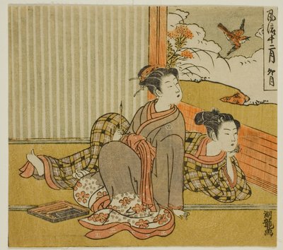 The Fourth Month (Uzuki), fra serien "Fashionable Twelve Months (Furyu juni tsuki)" av Isoda Koryusai