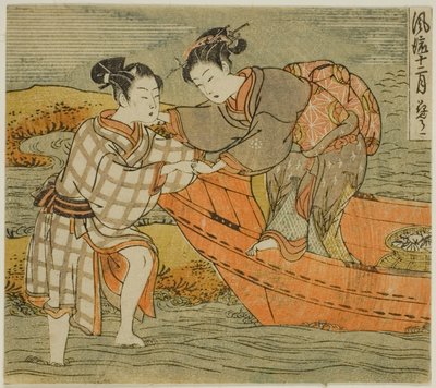 Den tredje måneden (Hanamizuki), fra serien "Fashionable Twelve Months (Furyu juni tsuki)" av Isoda Koryusai