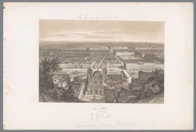 Zicht op Lyon en de katedraal fra Fourvière Lyons. Generelt sett fra Fourvières Hedendaags Frankrijk (serietittel) Frankrike i dag (serietittel) av Isodore Laurent Deroy