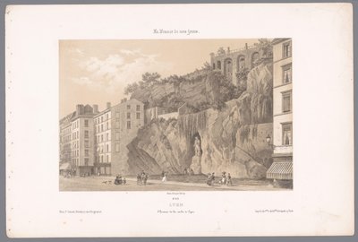 Utsikt over statuen av Johannes Kleberger i Lyon Lyons. L