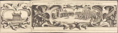 Beleiringen av La Rochelle [plate 14 av 16; sett består av 1952.8.97-112] av Israel Henriet or Abraham Bosse after Jacques Callot