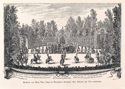 Moliere in God Pan, illustrasjon av "Les Plaisirs de l