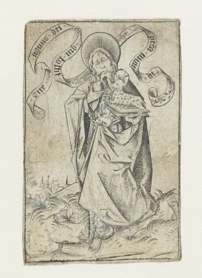 Johannes evangelisten av Israhel van Meckenem