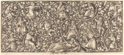 Ornament med Isai-treet. av Israhel van Meckenem