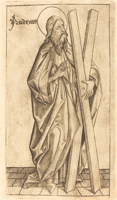 Saint Andrew, ca. 14701480. av Israhel van Meckenem