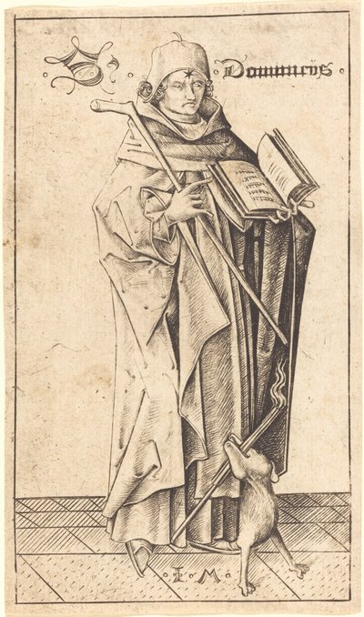 Saint Dominic av Israhel van Meckenem