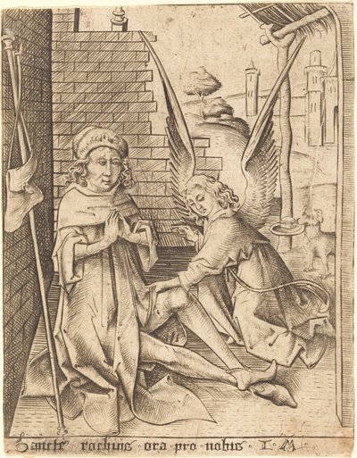 Saint-Roch, ca. 14901500. av Israhel van Meckenem