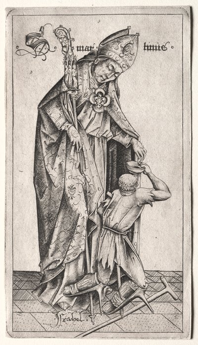 St. Martin av Israhel van Meckenem