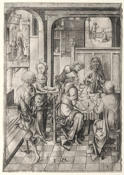 The Passion: Nattverd i Emmaus av Israhel van Meckenem