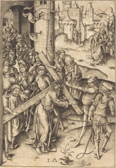 Bæringen av korset, ca. 1480. av Israhel van Meckenem