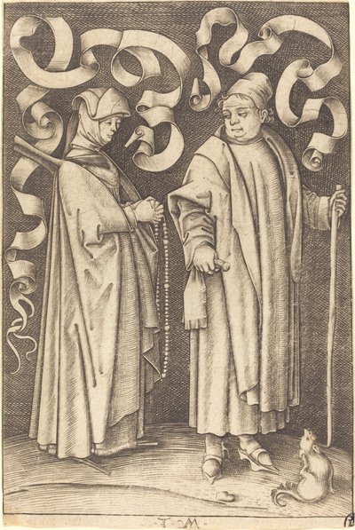 Kirkegjengerne, ca. 14951503. av Israhel van Meckenem