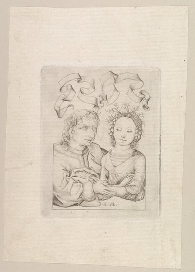 Det dårlige paret, ca. 1480-90. av Israhel van Meckenem