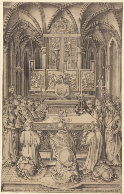 Sankt Gregors messe av Israhel van Meckenem