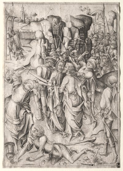 The Passion: Kristus tatt til fange. av Israhel van Meckenem