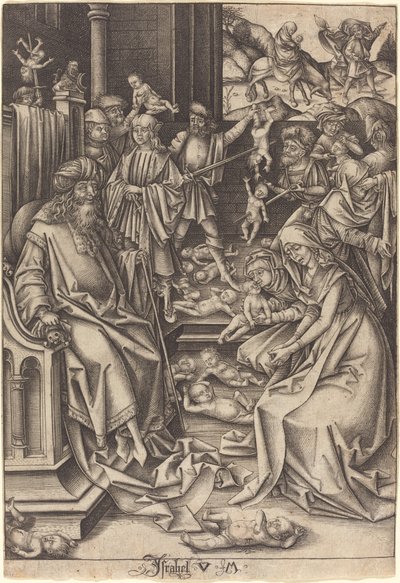 Massakren på de uskyldige av Israhel van Meckenem after Hans Holbein the Elder