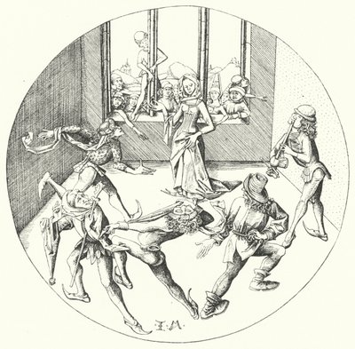 Dansen rundt ringen (gravering) av Israhel van the Elder Meckenem