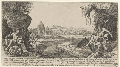 Utsikt over Roma med to elveguder Utsikt over Paris og Roma (serietittel) av Israël Silvestre