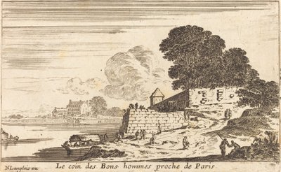 Hjørnet av gode menn nær Paris av Israël Silvestre
