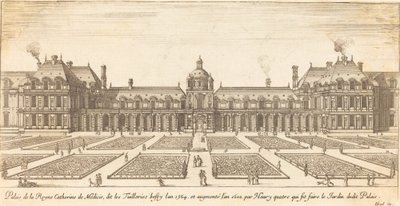 Palais de la Reyne Catherine de Medicis av Israël Silvestre
