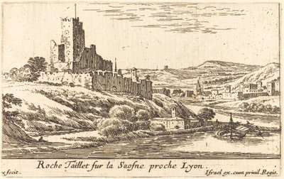 Roche Taillet på Saosne nær Lyon av Israël Silvestre