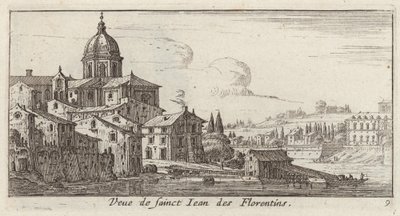 Utsikt over Saint John of the Florentines av Israël Silvestre