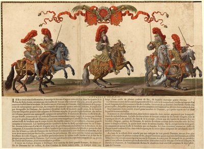 Grand Cavalcade gitt i Paris i 1662, 1670. av Israël Silvestre the Younger