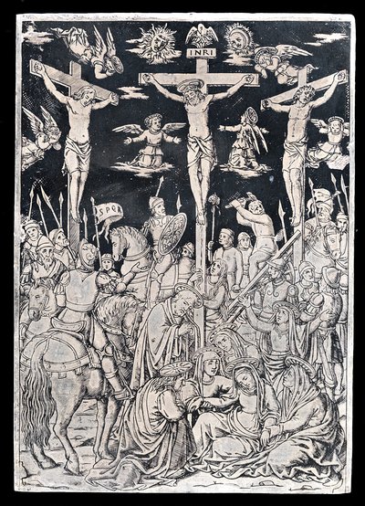 Pax med Kristus på korset av Italian 15th Century