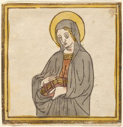 Saint Catherine of Siena, eller Saint Clare of Assisi av Italian 15th Century