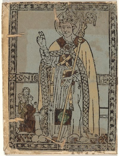 Sankt Nikolaus av Myra av Italian 15th Century