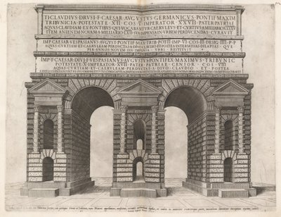 Buen til Claudian-akvedukten av Italian 16th Century