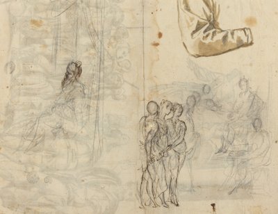 Kopi etter et historisk maleri fra sirkelen til Paolo Veronese [recto] av Italian 16th Century