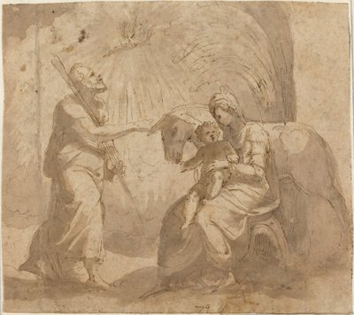 Resten på flukten til Egypt av Italian 16th Century