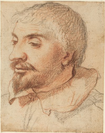 Leder av en mann av Italian 17th Century