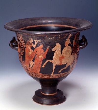 Krater fra Cumae som representerer en offerscene (terrakotta, 320-310 f.Kr.) av Italian Peninsula